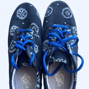Vans Women's Blue and Navy Trainers 8.5 tie dye